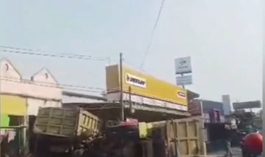 Laka Lantas ! Kecelakaan Subang , Rem Truk Blong.