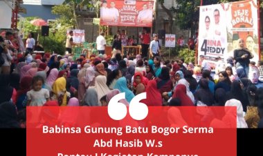 Babinsa Gunung Batu Bogor :  Pantau ! Kegiatan Kampanye Dialogis Cawalkot Rena Da Frida