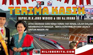 Redaksi dan Staff  Media Rilisberita.com  Mengucapkan   Terima kasih  Kepada     BAPAK.IR.H l.JOKO WIDODO & IBU HJ.IRIANA