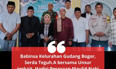 Babinsa Gudang Bogor :  Hadiri Perayaan Maulid Nabi Muhammad SAW.