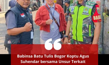 Babinsa Batu Tulis Bogor :  Monitor Kegiatan Kampanye   Cawalkot 2024.