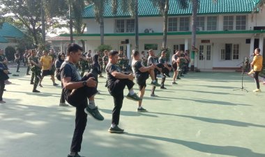 Pelihara Kebugaran tubuh, Personel Korem 061/Sk melakukan pembinaan Jasmani