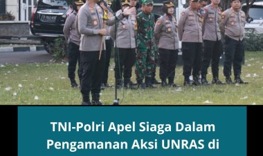TNI-Polri Apel Siaga Dalam Pengamanan Aksi UNRAS di Lapangan IPB
