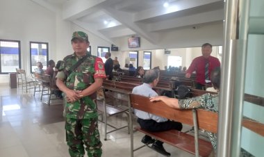 Berikan Rasa Aman, Babinsa Pantau Kegiatan Ibadah di Gereja Wilayah Binaan