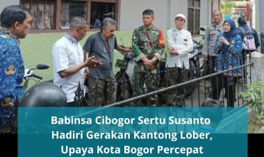 Babinsa Cibogor :  Hadiri Gerakan Kantong Lober, Upaya Kota Bogor Percepat Penanganan ODF dan Stunting