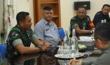 Dandim 0606/KB Tingkatkan Sinergitas Kunjungi Dinsos Kota Bogor