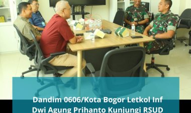 Dandim 0606/KB Silaturahmi ke RSUD Kota Bogor
