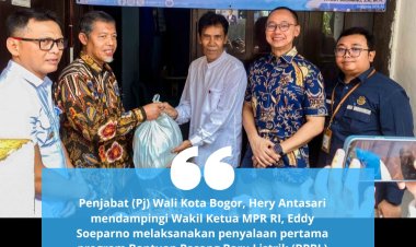 Warga Paledang Bogor, Terima Bantuan Program Sambungan Listrik Gratis