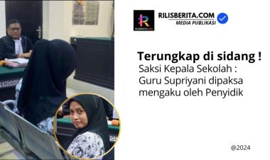 Terungkap di sidang !   Kepala Sekolah : Guru Supriyani dipaksa mengaku