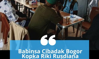 Babinsa Cibadak Bogor : Jalin Komunikasi dengan Warga