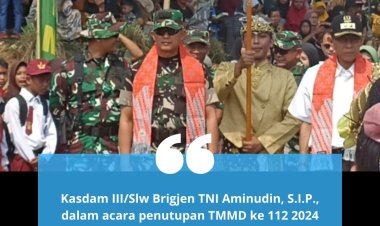 Pangdam III/Slw Mayjen TNI Dadang Arif Abdurahman : Darma Bakti TMMD Mewujudkan Percepatan Pembangunan di Wilayah