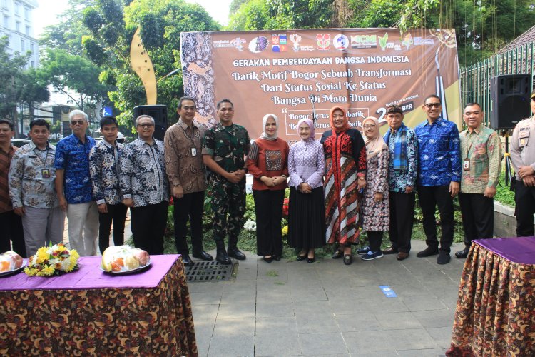 Dandim 0606/Kota Bogor Apresiasi gerakan pemberdayaan bangsa Indonesia, Dalam Rangka Peringatan Hari Batik Nasional