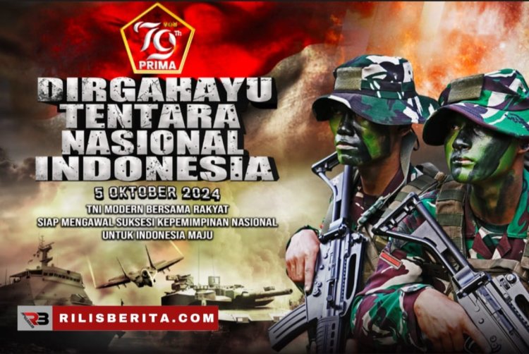 Puncak Perayaan HUT TNI ke-79, di Lapangan Silang Monas