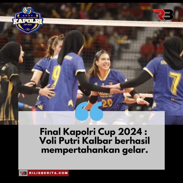 Final Kapolri Cup 2024 : Voli Putri Kalbar berhasil mempertahankan gelar.