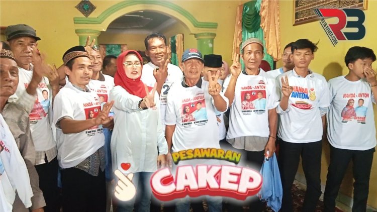 Antusiasme Warga Gedong Dalom Desa Kurungan Nyawa Dukung Program CAKEP Paslon Nanda-Anton