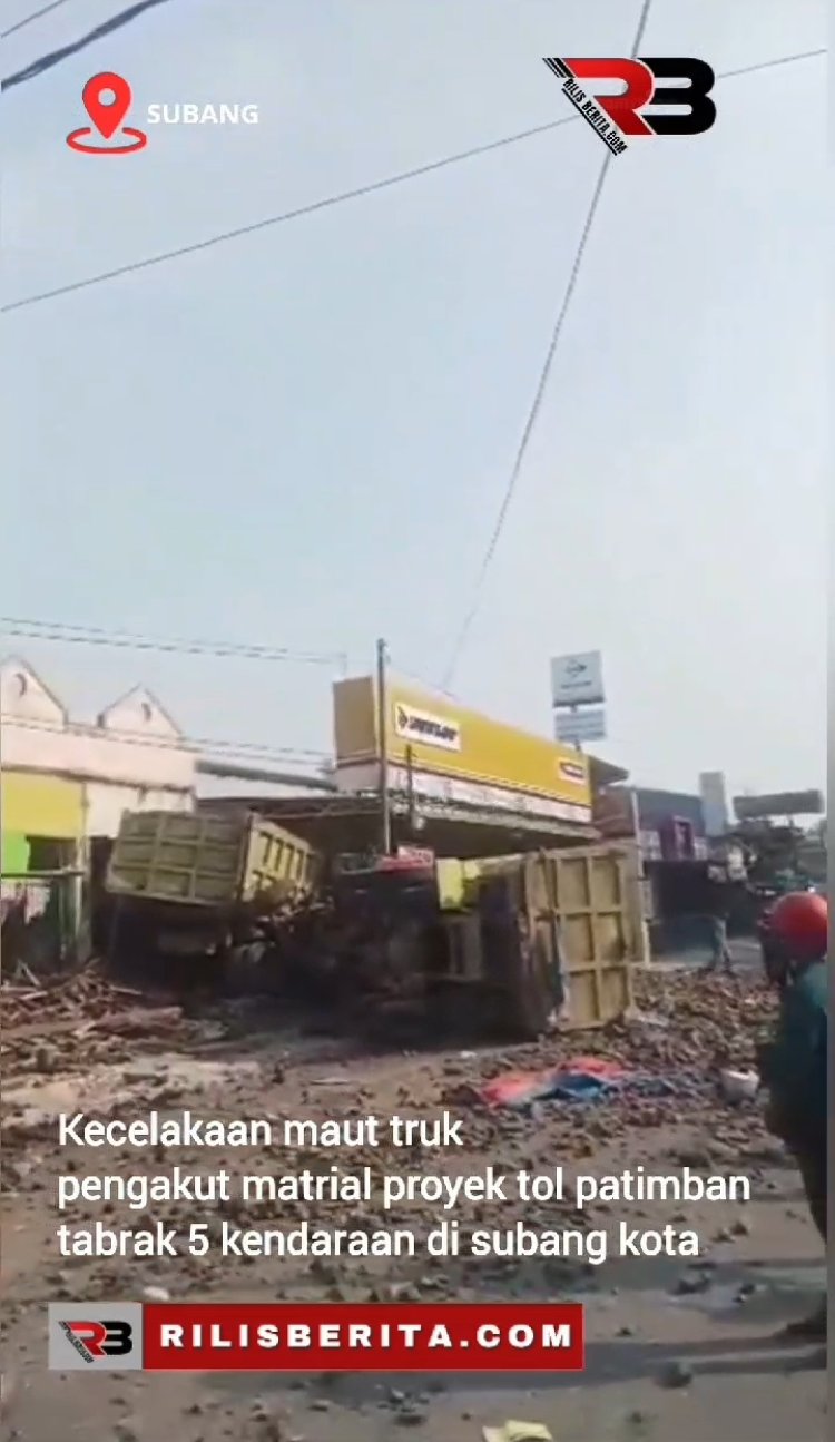 Laka Lantas ! Kecelakaan Subang , Rem Truk Blong.