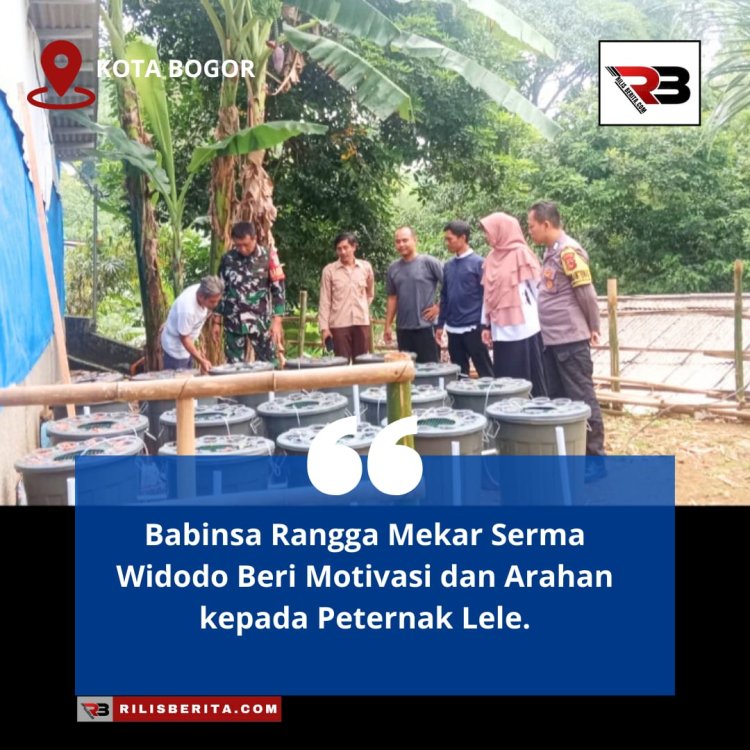 Babinsa Bogor Selatan : Beri Motivasi dan Arahan kepada Peternak Lele.