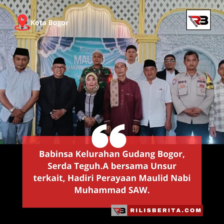Babinsa Gudang Bogor :  Hadiri Perayaan Maulid Nabi Muhammad SAW.