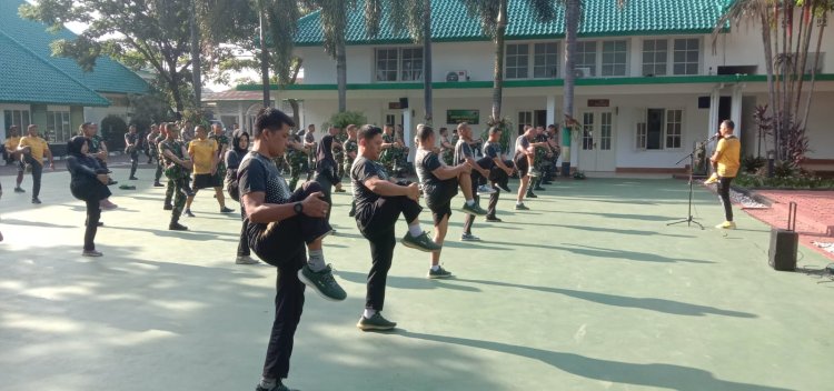Pelihara Kebugaran tubuh, Personel Korem 061/Sk melakukan pembinaan Jasmani