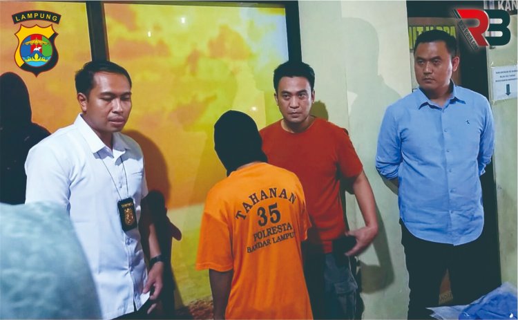 Pelaku Dugaan Asusila Terhadap Anak Ditangkap Polresta Bandar Lampung