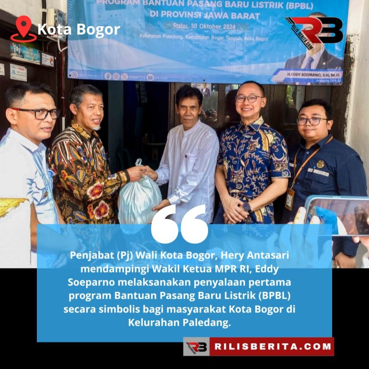 Warga Paledang Bogor, Terima Bantuan Program Sambungan Listrik Gratis