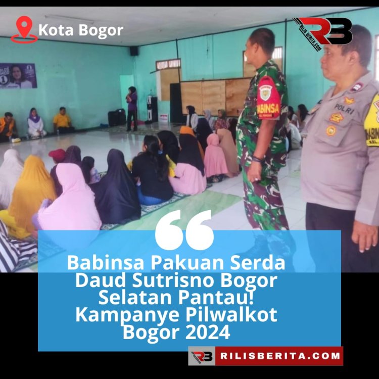 Babinsa Pakuan Bogor Selatan Pantau! Kampanye Pilwalkot Bogor 2024