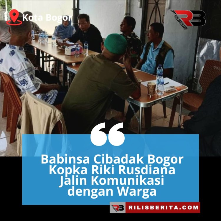 Babinsa Cibadak Bogor : Jalin Komunikasi dengan Warga