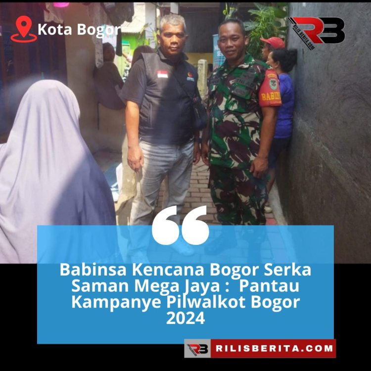 Babinsa Katulampa Bogor Timur Kopka Dede Hendra : Pantau Kampanye Pilwalkot Bogor 2024.