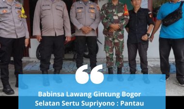 Babinsa Lawang Gintung Bogor Selatan Sertu Supriyono : Pantau Kampanye Calon Walikota dan Wakil Walikota Bogor Nomor Urut 05