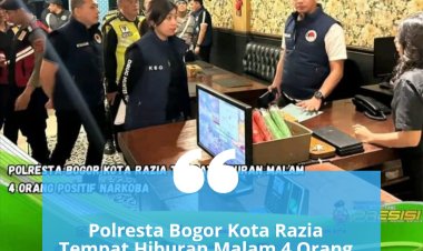 Polresta Bogor Kota Razia Tempat Hiburan Malam 4 Orang Positif Narkoba