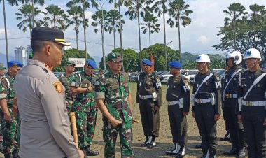 Danrem 061/Suryakancana Pimpin Apel Gelar Pasukan Pengamanan VVIP Presiden Republik Indonesia  Rabu, 6 November 2024