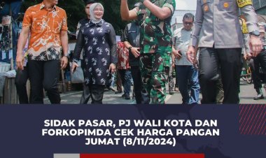 Sidak Pasar, Pj Wali Kota dan Forkopimda Cek Harga Pangan