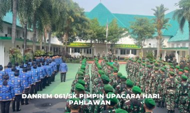 Danrem 061/Sk Pimpin Upacara Hari Pahlawan