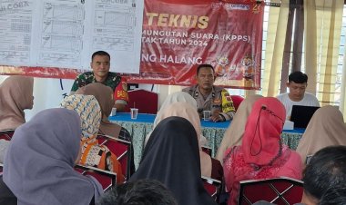 Babinsa Koramil 06-05/Bogor Utara   Hadiri Bimtek Anggota KPPS Pilkada Tahun 2024