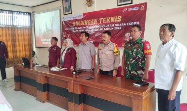 Babinsa Koramil 06-01/Bogor Tengah  Hadiri Bimtek Anggota KPPS Pilkada Tahun 2024