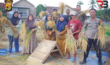 Cara Bhabinkamtibmas Desa Sukaraja Dukung Program Ketahanan Pangan