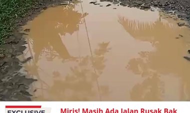 Miris! Masih Ada Jalan Rusak Bak Kubangan Kerbau di Pandeglang Banten