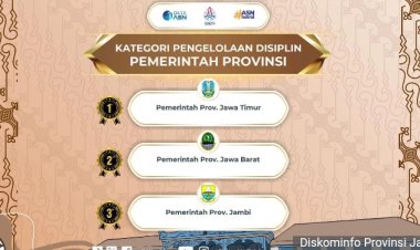 Pemerintah Provinsi Jambi Raih Peringkat Tiga Nasional Anugerah Manajemen ASN 2024