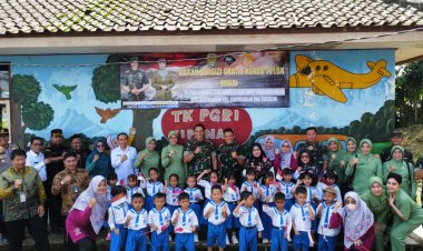 Danrem 061/SK Hadiri Uji Coba Program Makan Bergizi Gratis di SMPN 1 Cipanas