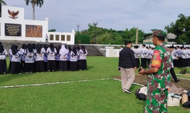 Babinsa Koramil 06-02/Bogor Selatan Monitoring Ziarah Rombongan Dalam Rangka HUT PGRI Ke-79 dan Hari Guru Nasional Tahun 2024