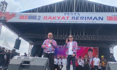 Kampanye Akbar 02 H.Imron dan Jigus Di Cirebon Timur Disambut Ribuan Masyarakat