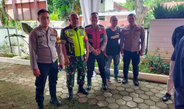 Babinsa Koramil 06-06/Tanah Sareal Lakukan Pengamanan Kegiatan Pemusnahan Surat Suara Pilkada Serentak 2024