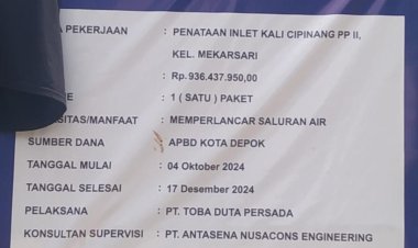 Pelanggaran K3 pada Proyek Inlet Kali Cipinang di Depok, Respon Pelaksana Dinilai Kurang Profesional