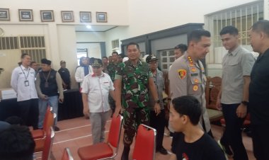 Kunjungan Forkopimda Kota Bogor ke TPS Khusus di RS Marzuki Mahdi