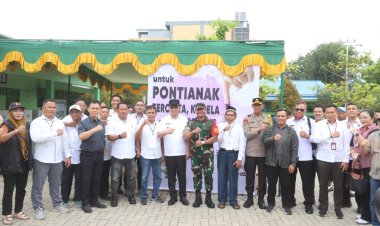 Pastikan Aman dan Lancar, Pangdam XII/Tpr bersama Forkopimda Tinjau Langsung ke TPS