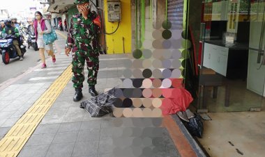 Babinsa Melaporkan Penemuan Mayat di Area Toko Meubel