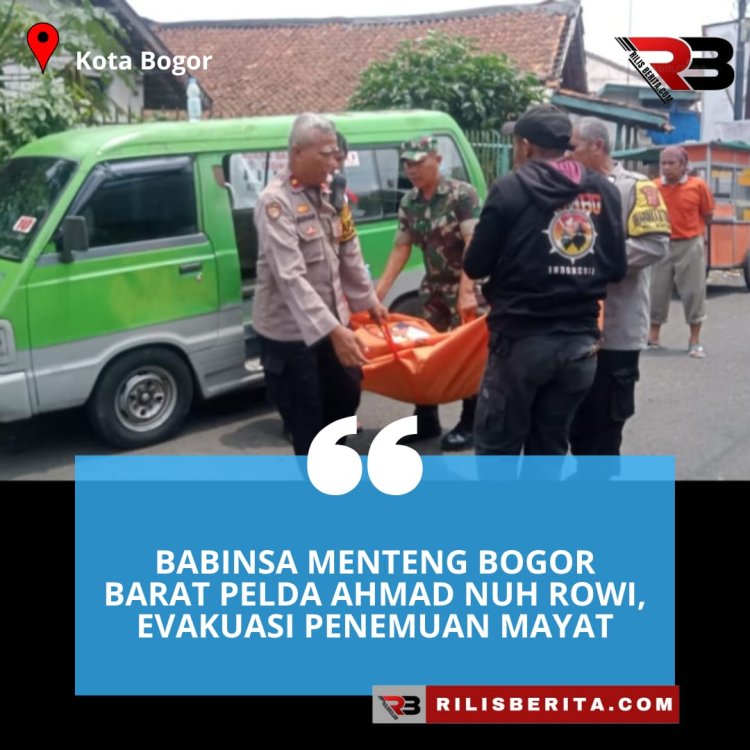 Babinsa Menteng Bogor Barat Pelda Ahmad Nuh Rowi,  Evakuasi Penemuan Mayat