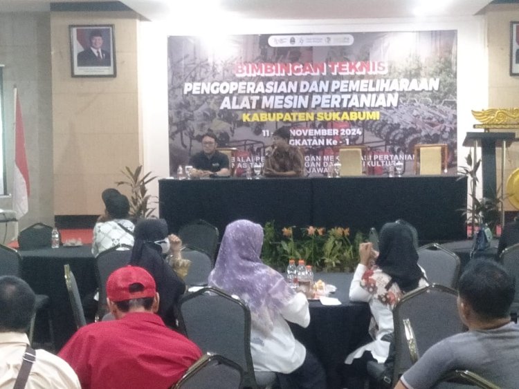 Bimbingan Teknis Pengoperasian dan pemeliharaan alat Mesin pertanian Kabupaten Sukabumi 11-13 November 2024