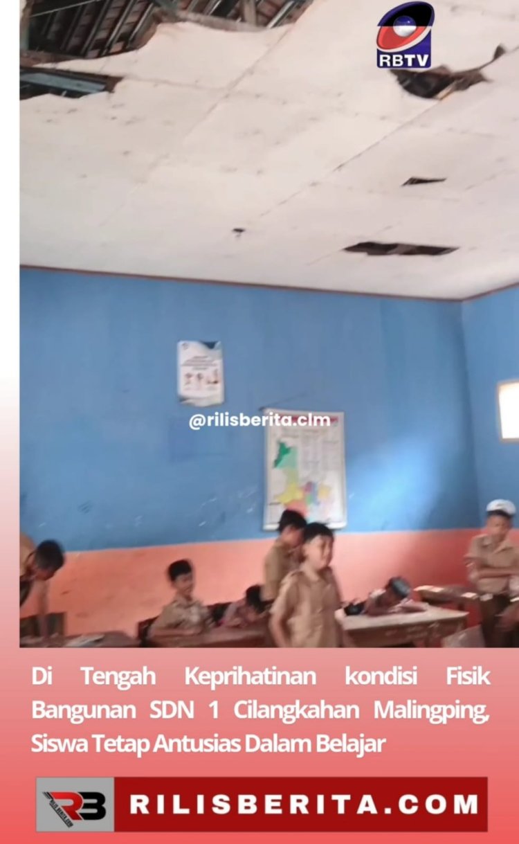 Di Tengah Keprihatinan kondisi Fisik Bangunan SDN 1 Cilangkahan Malingping, Siswa Tetap Antusias Dalam Belajar