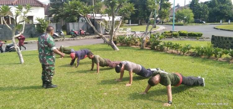 Babinsa Koramil 06-04/Bogor Barat Laksanakan Bintahwil Kepada Anggota Security